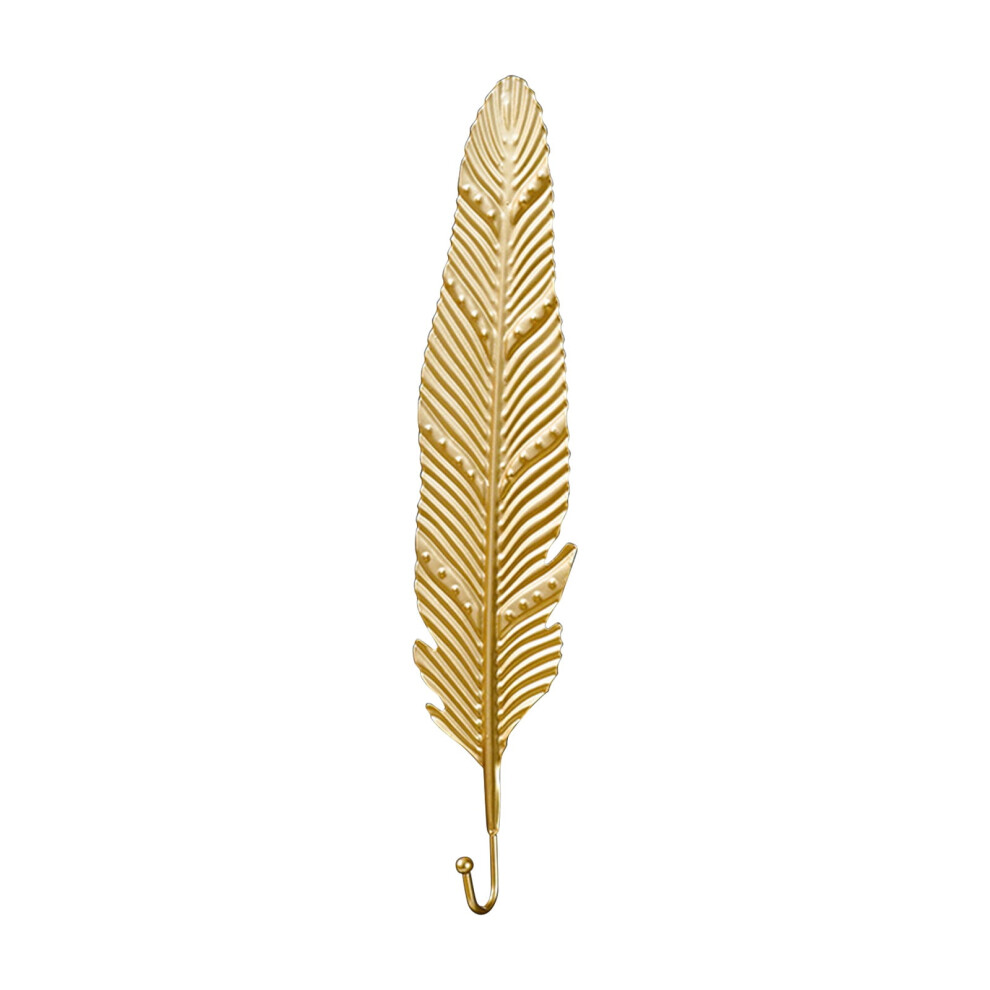Leaf-Shaped Wall-Mounted Coat Hook Gold Ginkgo 9336866824063
