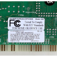 ISA modem 33.6 kbps SVD fax modem 1007-319 rev1.1