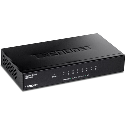 Gigabit Desktop Switch 8-Port Fanless 16Gbps