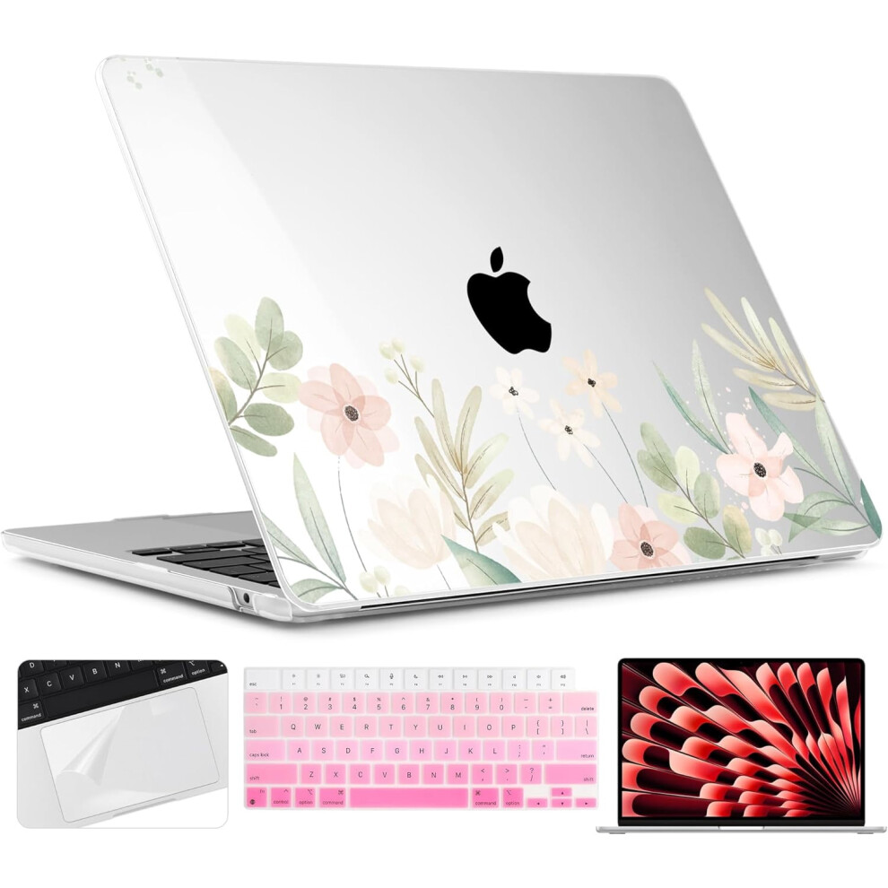 Macbook Air 13.6 Inch Case For M3 M2 A3113 A2681, Clear 917087589734