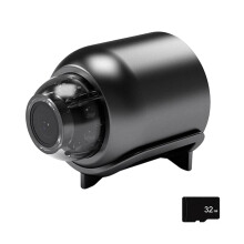 jixopn WLAN-Minikamera mit USB-Anschluss, HD1080P für Zuhause (mit 32-GB-Karte)