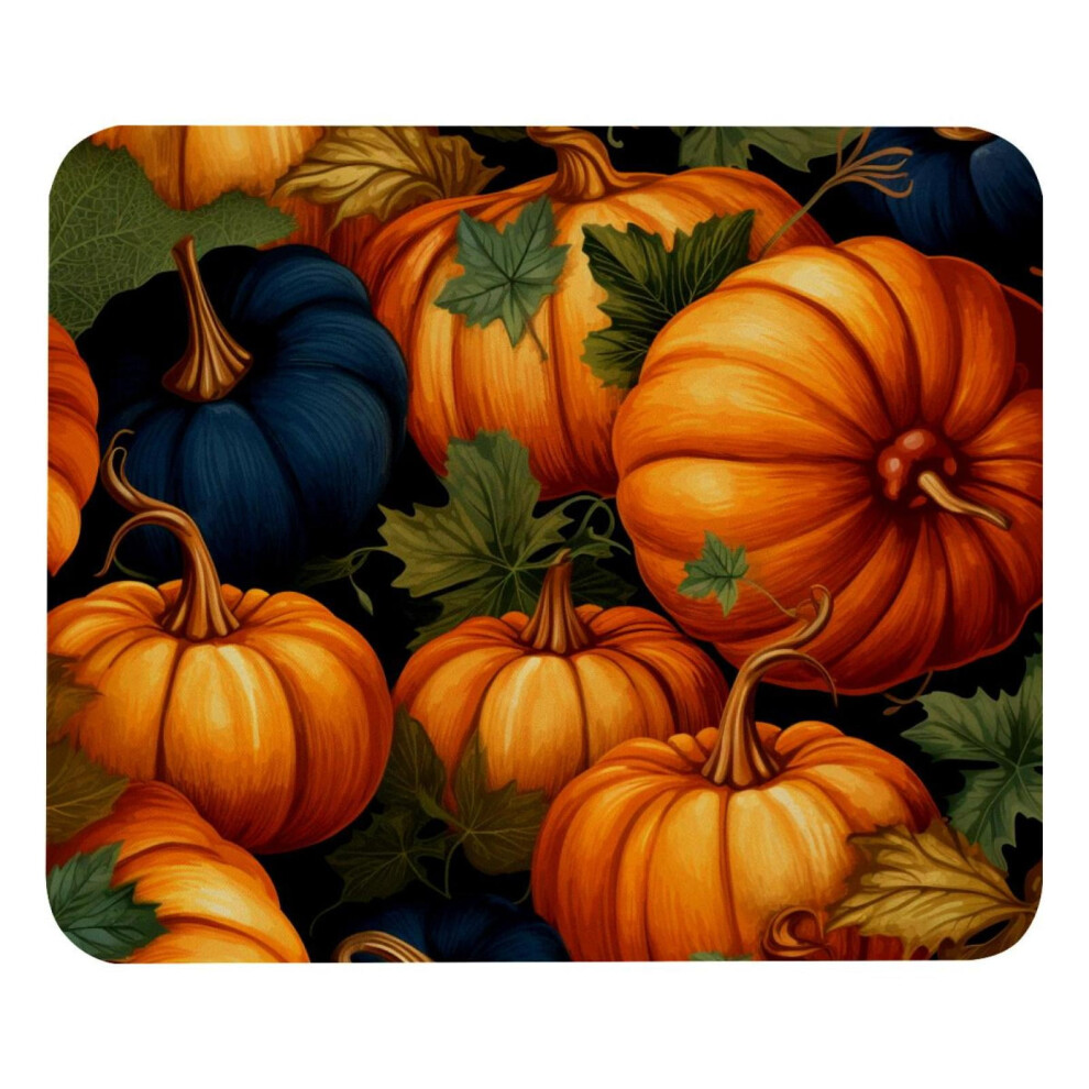 Pumpkin D Mouse Pad Non-Slip Rubber Base 8.3 X 9.8 Inch 917087592215