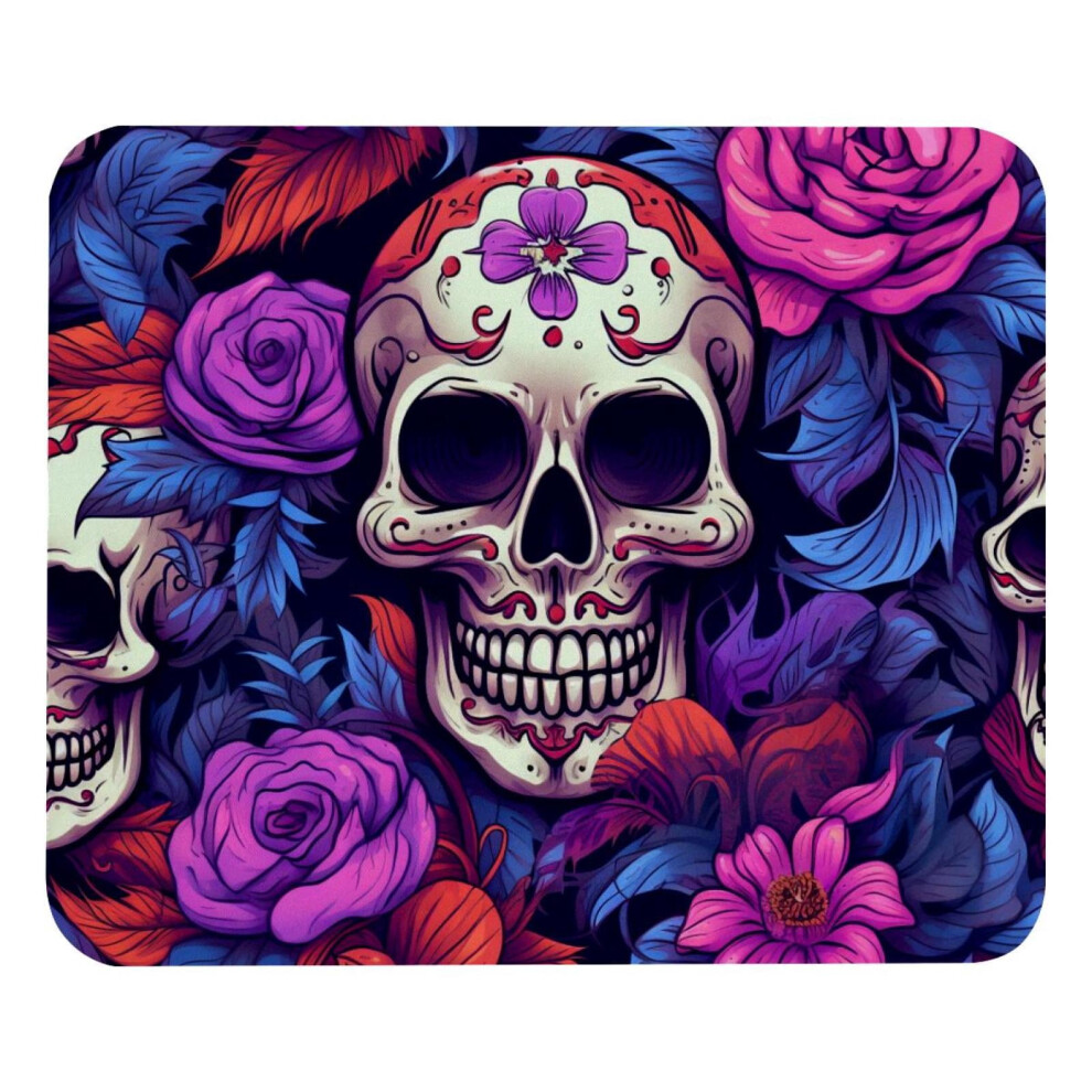 Skull D Mouse Pad 8.3 X 9.8 Inches Non-Slip Rubber Base 917087594059