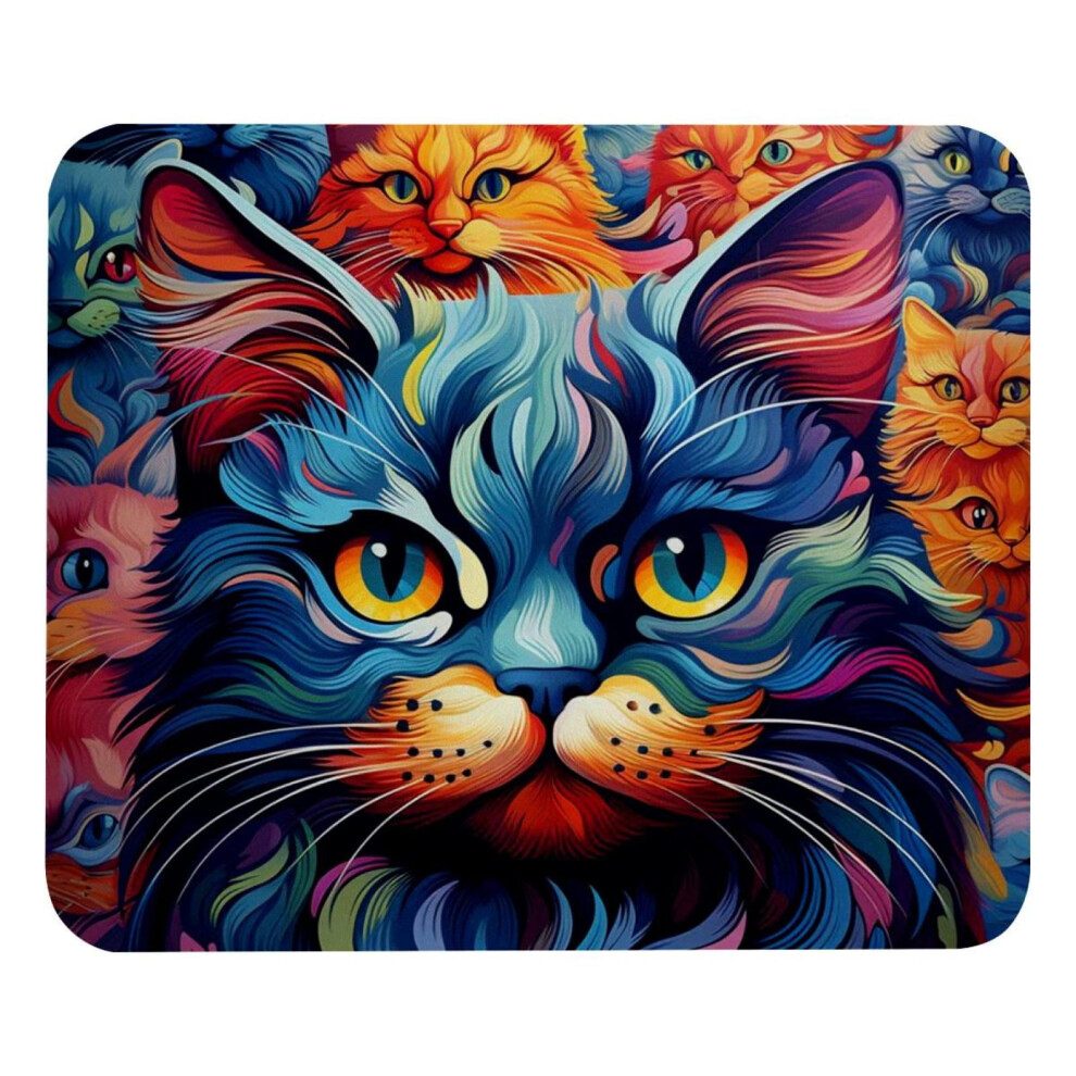 Square Mouse Pad With Cat Design 8.3X9.8 Inch 917087593977