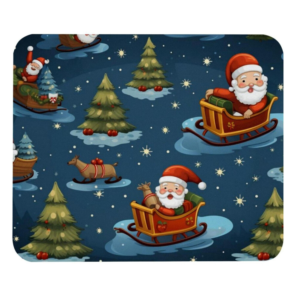 Christmas Sleigh Mouse Pad Non-Slip Rubber Base 8.3 X 9.8 917087594813