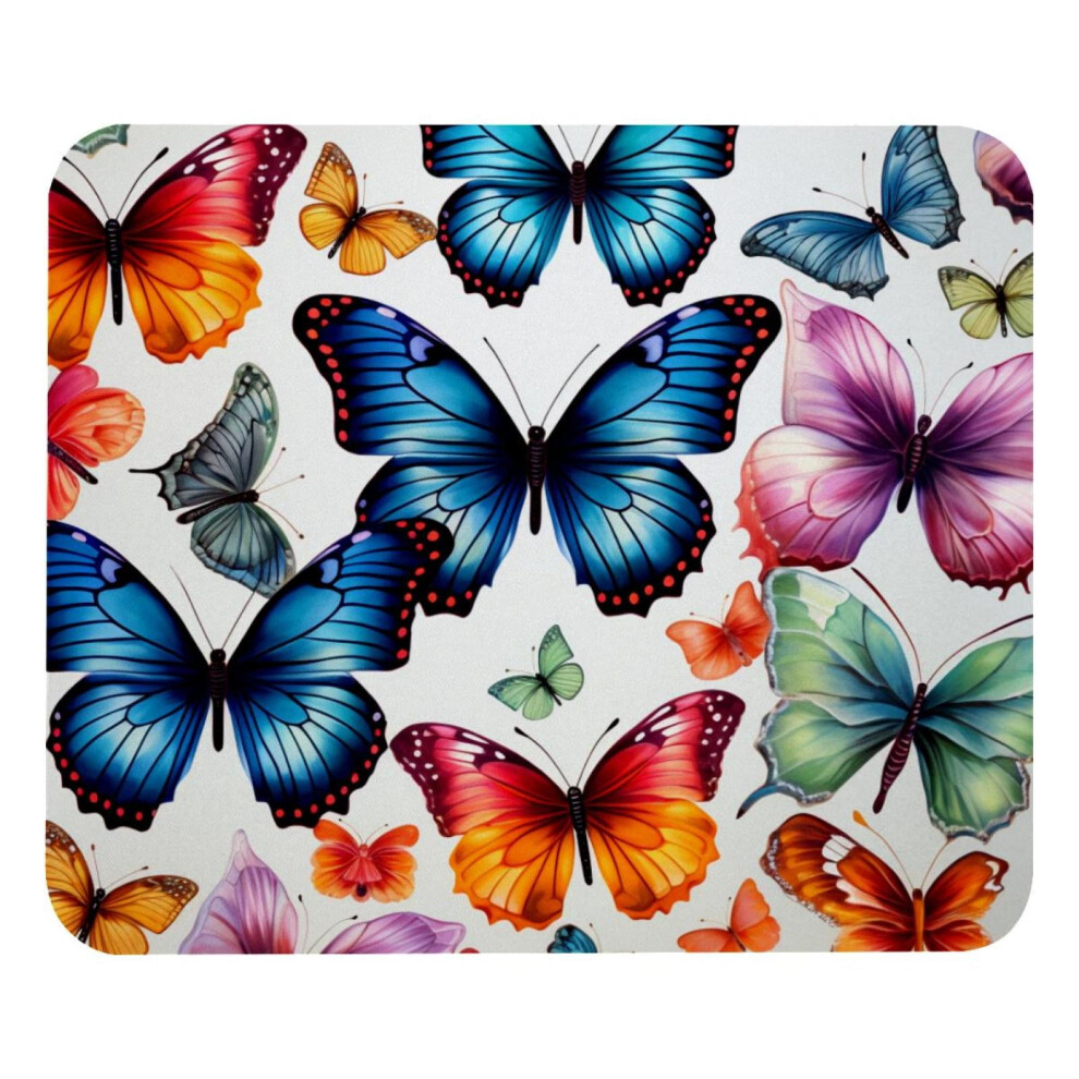 Butterfly Mouse Pad Non-Slip Rubber Base 8.3 X 9.8 Inches 917087594554