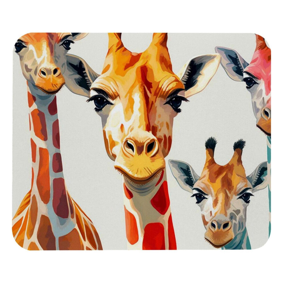 Giraffe Mouse Pad Non-Slip Rubber Base 8.3 X 9.8 Inches 917087594318