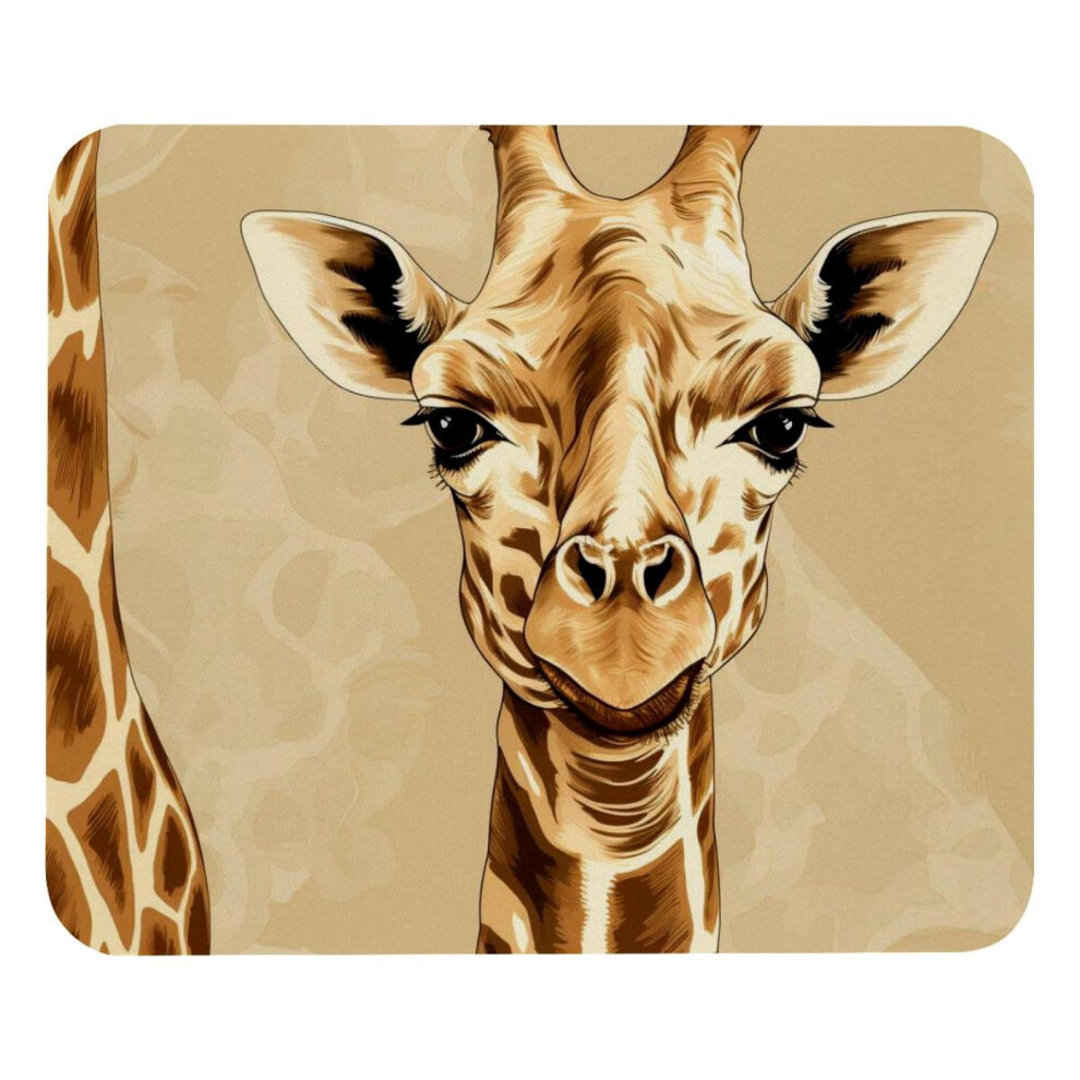 Giraffe Print Mouse Pad Smooth Surface Thick Padding 917087594899