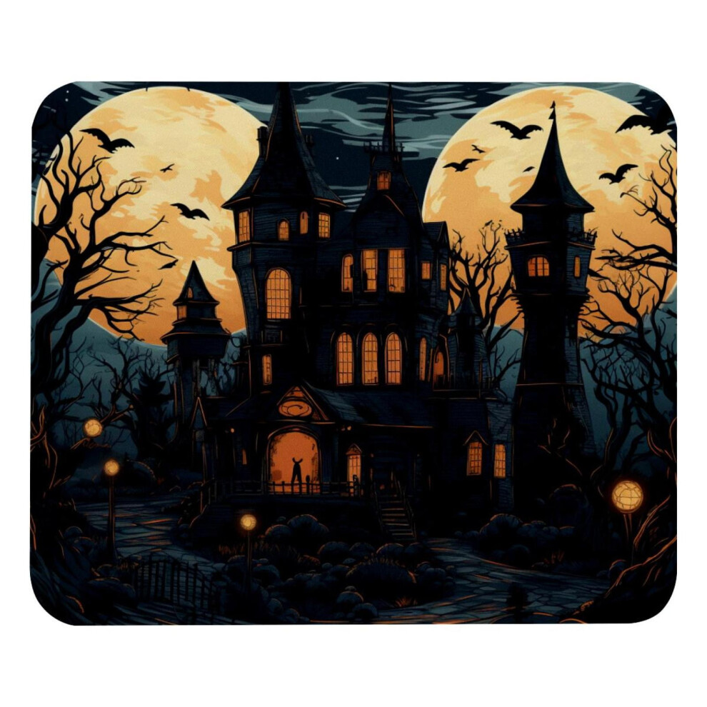 Halloween Castle Mouse Pad 8.3 X 9.8 Inch Non-Slip 917087595032