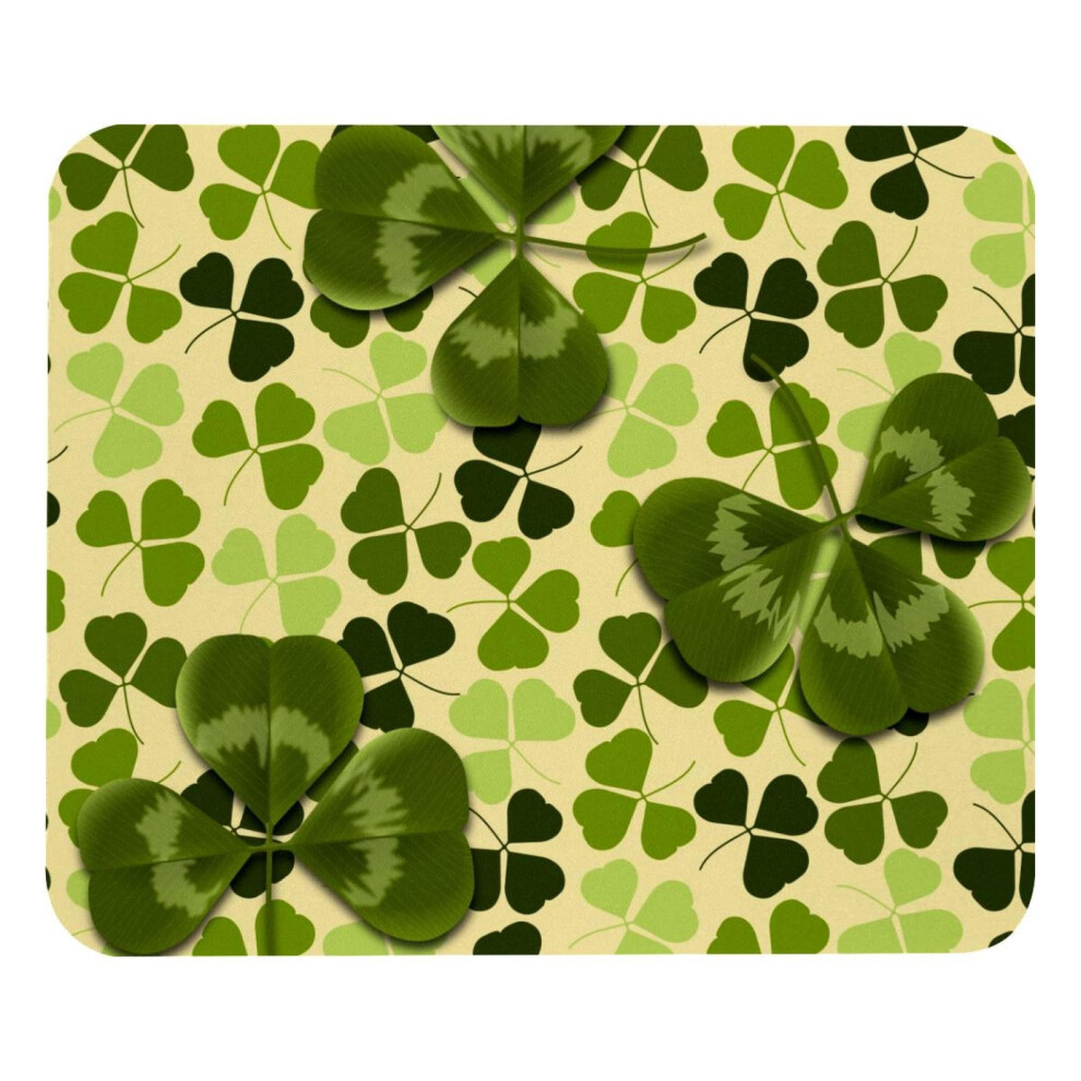 Four Leaf Clover Mouse Pad Non-Slip Rubber Base 8.3 X 9.8 917087595438