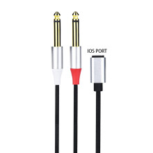 USB-C to Dual 6.35mm 1/4 Inch TS Audio Adapter Cable