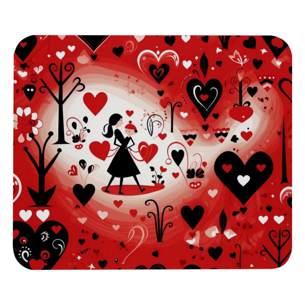 Lover Mouse Pad Non-Slip Rubber Base 8.3 X 9.8 Inch 917087595452