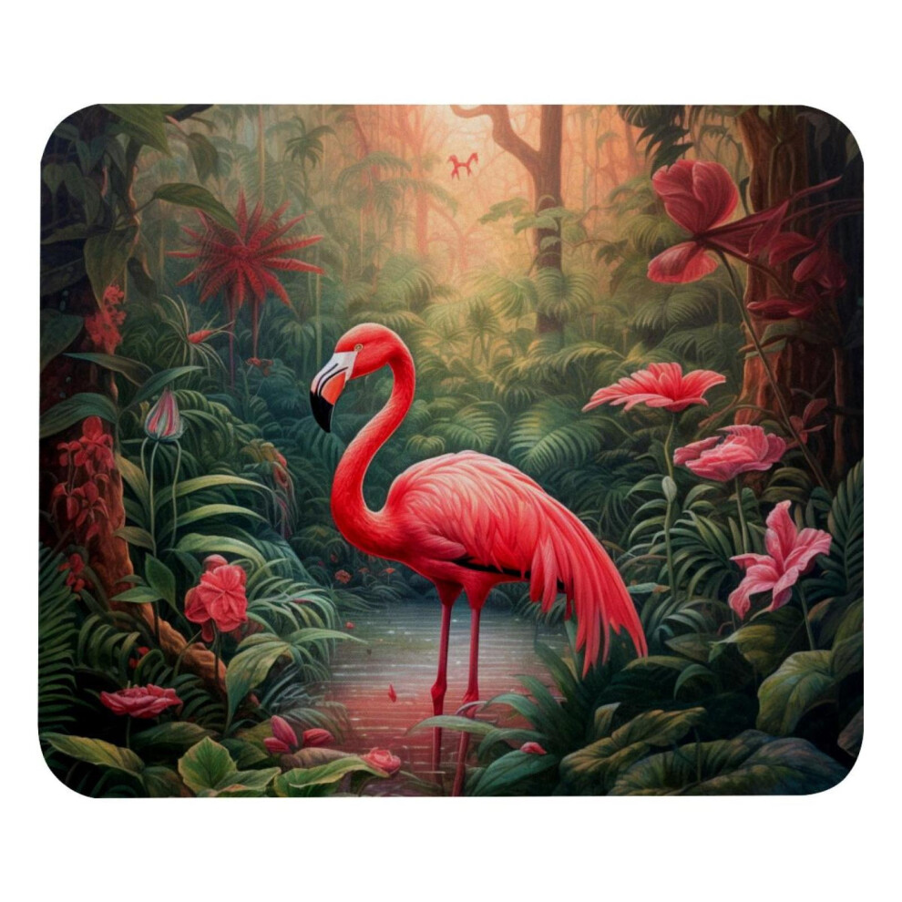 Bushflamingos Mouse Pad Non-Slip Rubber Base 8.3 X 9.8 917087595391