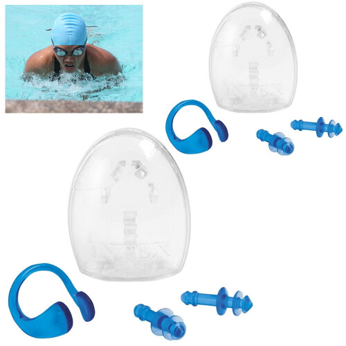 Swim Nose Clip and Ear Plug Combo Set 8 Pieces