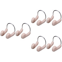 Swimming Nose Clip Flesh Color 6 Pcs
