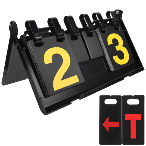 Table Tennis Scoreboard Portable Flip Board 1 Set