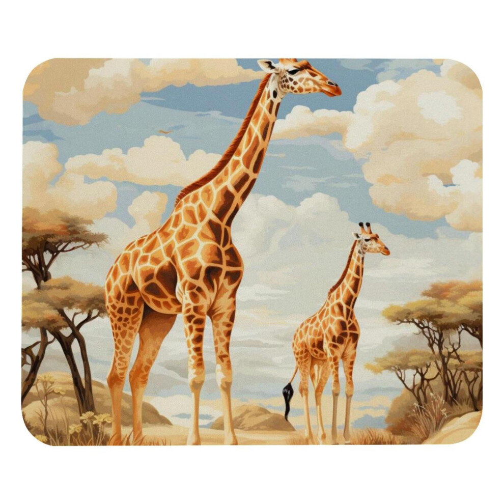Wild Giraffes Mouse Pad Non-Slip Rubber Base 8.3 X 9.8 917087599955