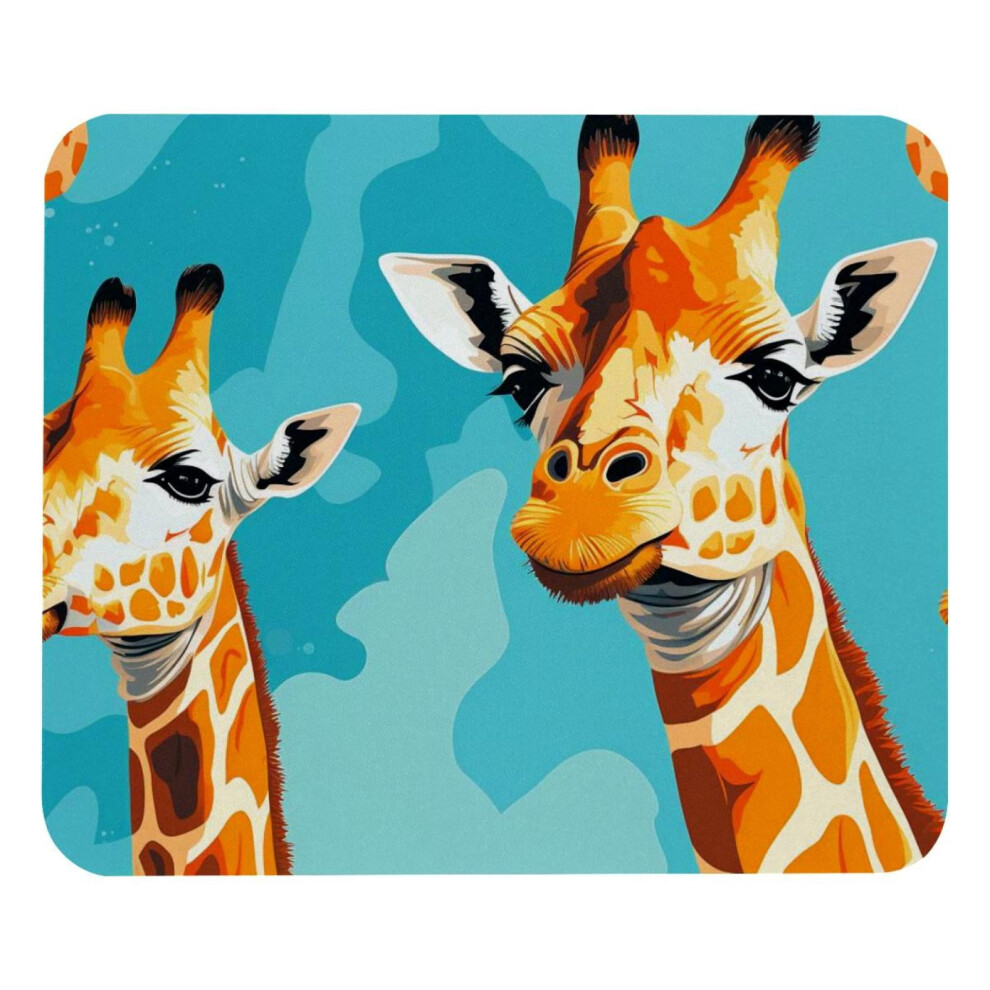 Giraffe Mouse Pad Non-Slip Rubber Base 8.3 X 9.8 Inches 917087600156
