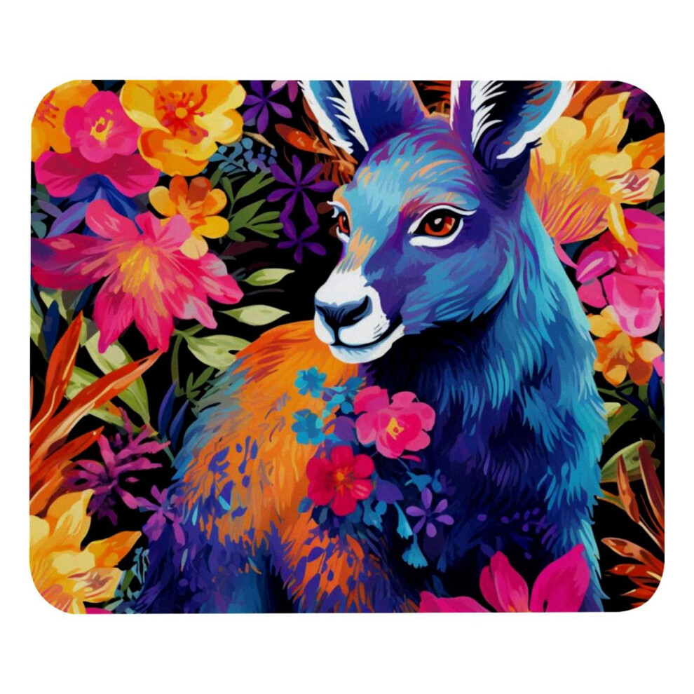 Kangaroo Flowers Mouse Pad Smooth Surface Thick Padding 917087600859