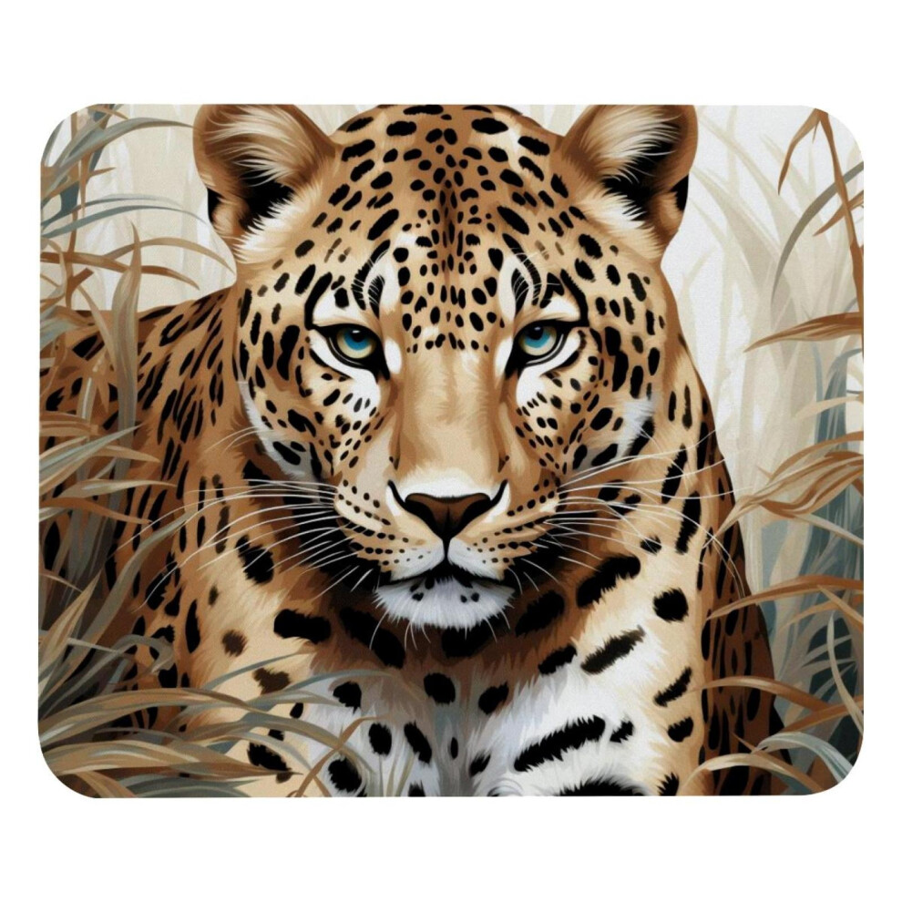 Leopard Print Desk Mat Rubber Base Small 917087600774