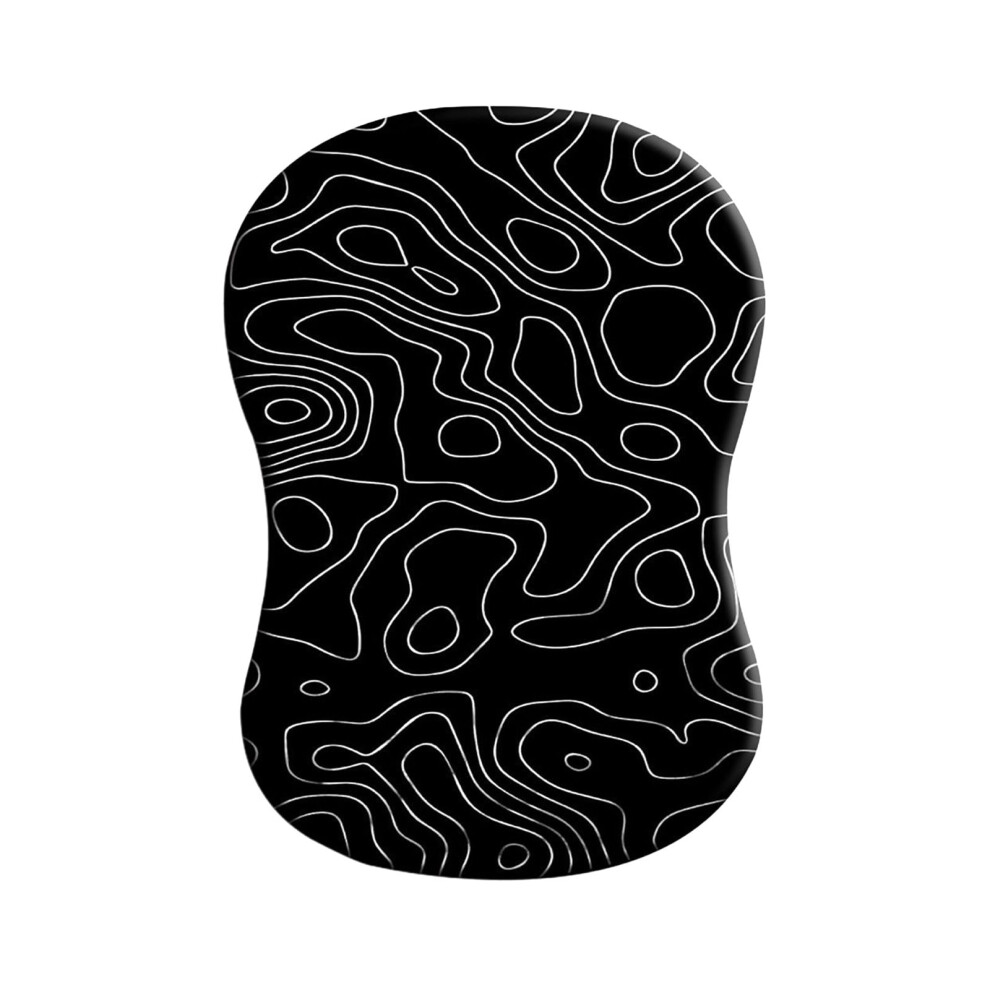 Hiroekza Desk Mat Terrain Map Wrist Guard Large Black 9178400234934