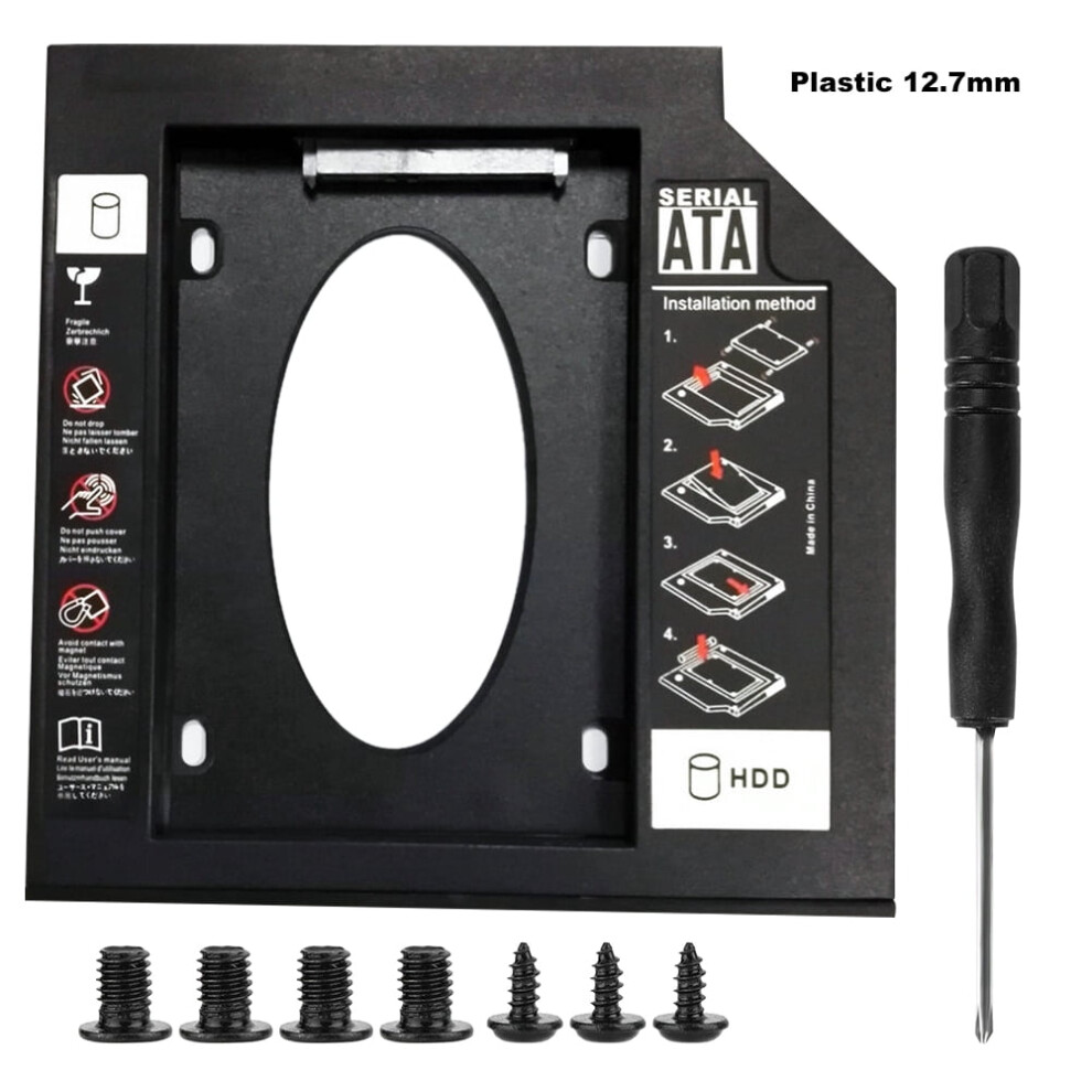 Ssd Hdd Caddy Adapter Tray 9.5Mm 12.7Mm For 2.5" Sata 917087603959