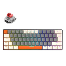 Jixopn T60 USB Mini Mechanical Gaming Keyboard Black Grey