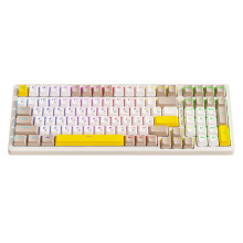 Jixopn K3 MAX gaming keyboard 100 keys cheese green switches
