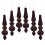 Velvet Hanging Ornament Cone-Shaped Coffee 6
