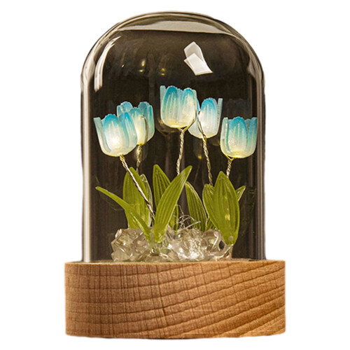 DIY Tulip Night Light Kit ABS Red Blue 1 Set 1
