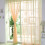 Beige sheer tulle curtain panel 100x200 cm 1 piece 4