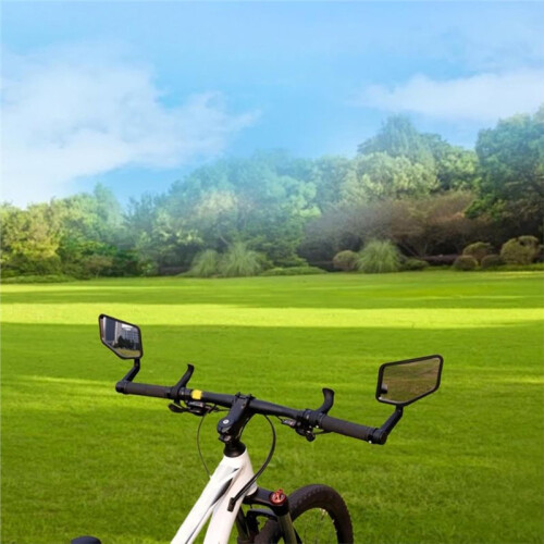 1 Pair of Handlebar-Mounted Bicycle Rearview Mirrors, Suitable for Bicycle Modification. 1