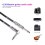 Guitar Cable 6.5mm Straight to Right Angle 1.5m 7