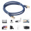 Cat8 Ethernet Cable 40Gbps 2000MHz Shielded 1m 6