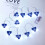 Chanukah Lights White LED Menorah String Lights 9 5