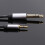Sort 3,5 mm til 6,35 mm hovedtelefonadapterkabel 4