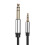 Sort 3,5 mm til 6,35 mm hovedtelefonadapterkabel 6