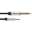 Sort 3,5 mm til 6,35 mm hovedtelefonadapterkabel 7