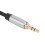 Sort 3,5 mm til 6,35 mm hovedtelefonadapterkabel 2