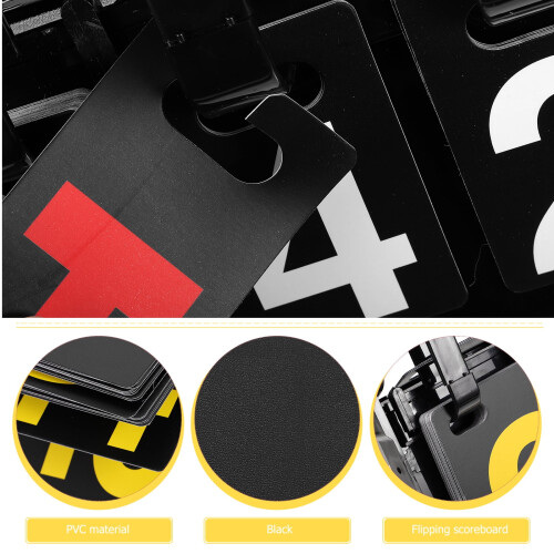 Table Tennis Scoreboard Portable Flip Board 1 Set 1