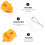 Golf Ball Shot Counter Plastic 6 Pcs 2