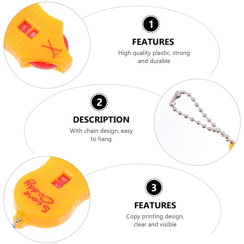 Golf Ball Shot Counter Plastic 6 Pcs 1