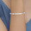 Lige armbånd i rosaguld i rustfrit stål, blank 2