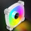 Jixopn ARGB Fan 12cm 5V 6-Pin White Reverse 3