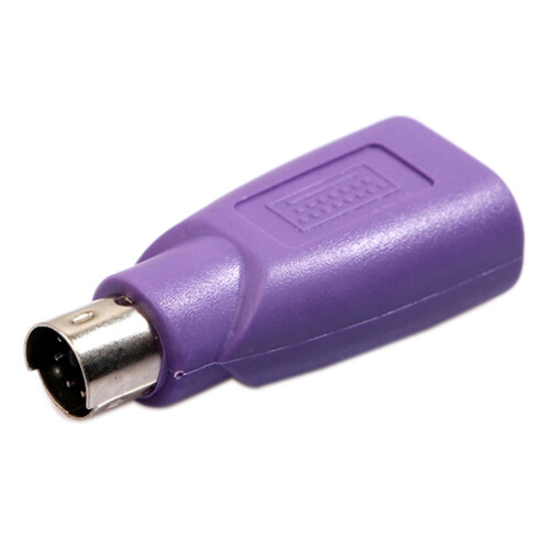 PS2 Male to USB Female Adapter for Keyboard 2 Pack 2