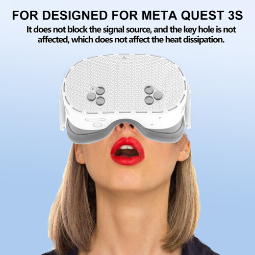 Silicone Front Protective Cover for Meta Quest 3S VR Headset 1