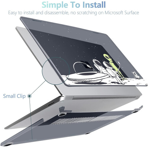 Surface Laptop 15-inch clear case with metal palm rest 2