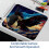 Πολύχρωμο Mouse Pad Cloud Eagle 8,3'' x 9,8'', Αντιολισθητική Βάση από Λαστιχένιο, Τετράγωνο 6
