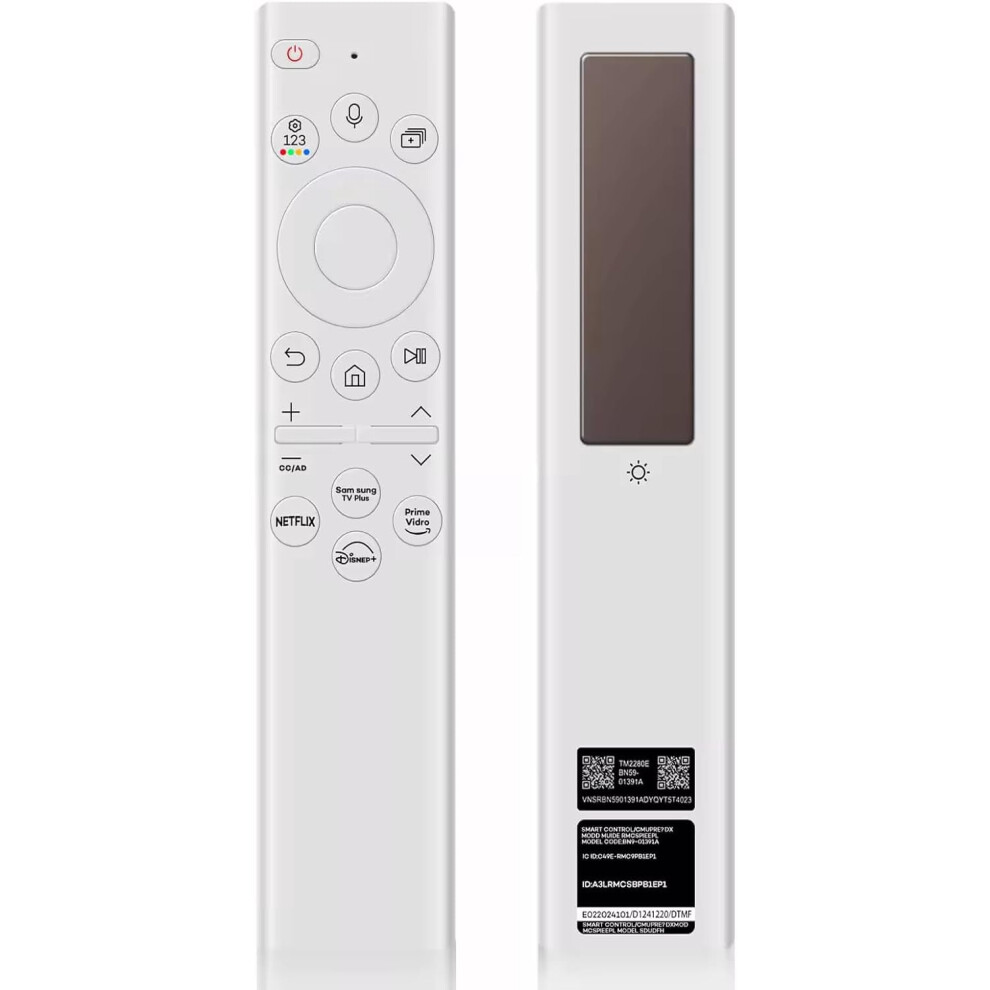 Bn59-01391A Solar-Powered Voice Remote For Samsung Smart 9336866813074