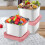 Stainless Steel Snack Containers Leak-Proof 6oz 3-Pack Pink 6